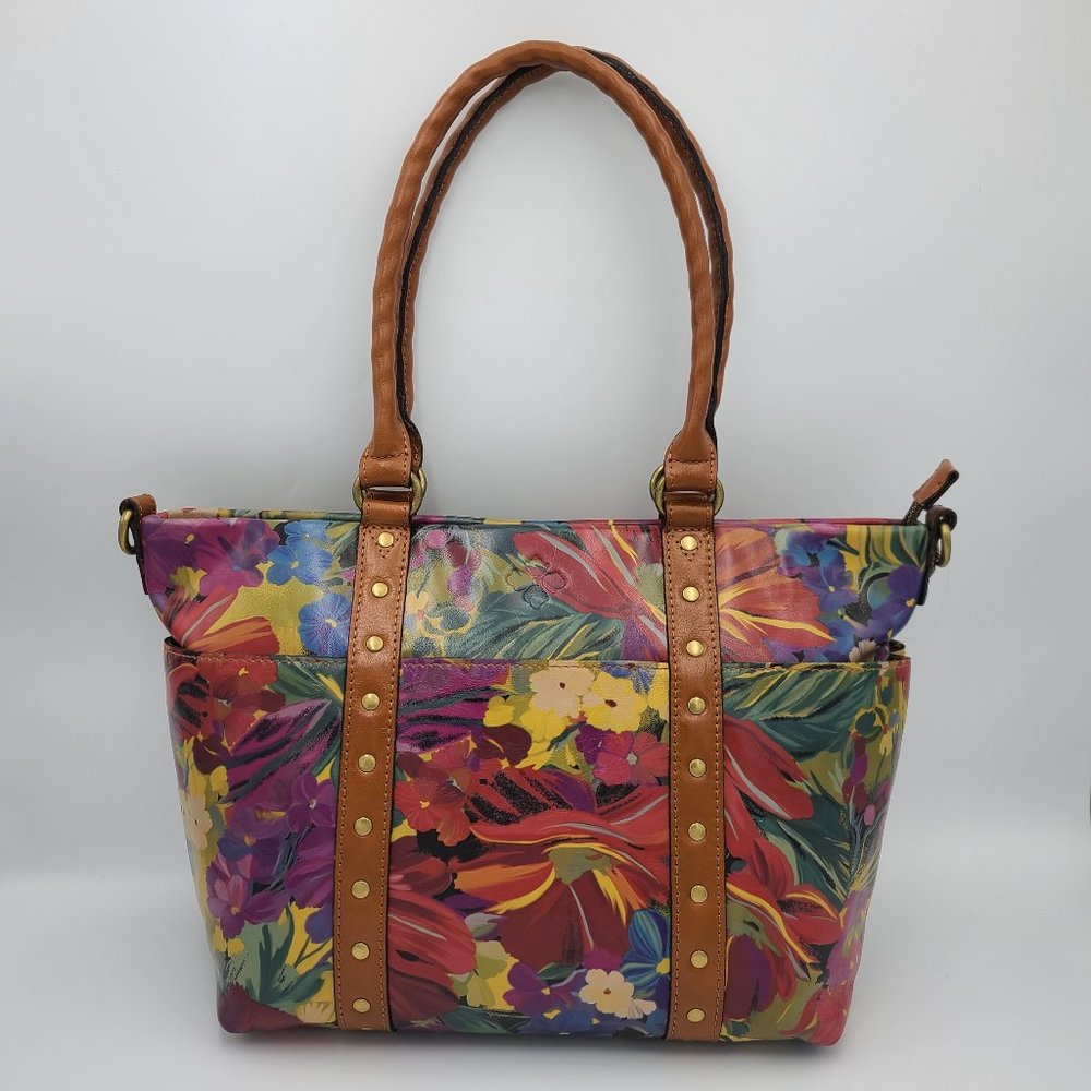 NWOT Patricia Nash Talloria Citrus Sunrise Tote